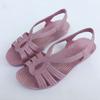 Summer Slope with Women's Sandals Middle-aged and Elderly Mother Sandals Non-slip Middle-heel Soft-soled Plastic Sandals for The Elderly