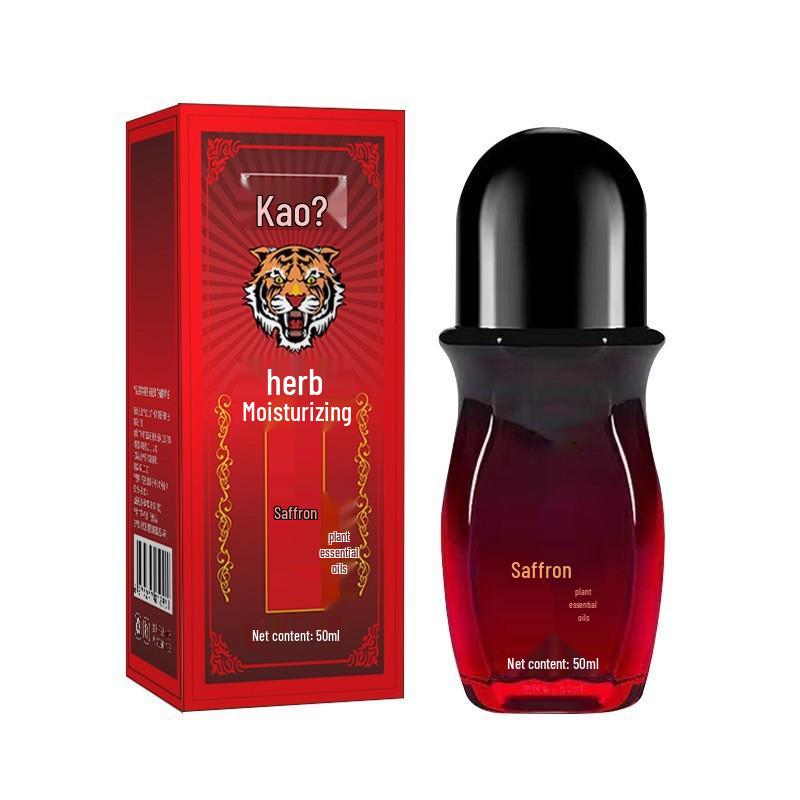 Saffron Essential Oil Roller - 50ml Safflower Massage for Shoulder & Neck Activation