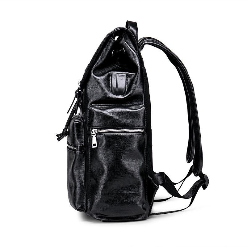 2026 New PU Leather Men's Backpack Fashi And Casual Backpack Travel Commuting Men Business Trip Computer Backpack