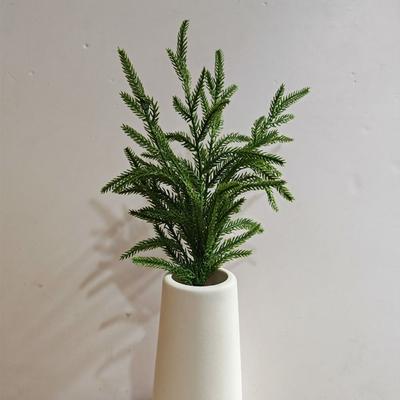 Handcraft Artificial Norfolk Pine Branches DIY Wreath Fake Pine Cone Christmas Pine Needles Elegant Realistic