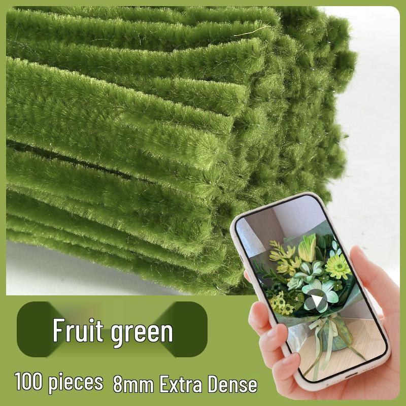 Colorful Chenille Sticks: Craft Pipe Cleaners for Kids' Velvet Flower Bouquets