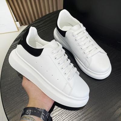 Spring Sports Running White Chunky Sneakers Women Shoes Loafers Lace Up Flats Trend Casual Vulcanized Shoes Zapatillas De Skate