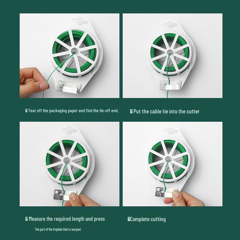 Gardening Tie Wire with Built-in Cutter