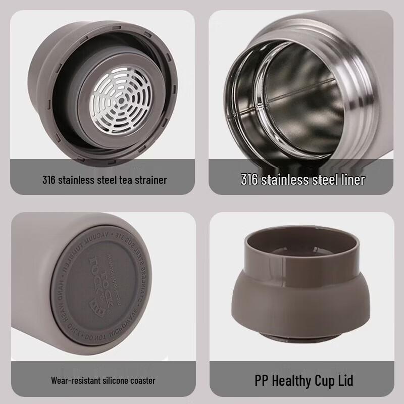 LOCK&LOCK 350ml 316 Stainless Steel Portable Insulated Bottle
