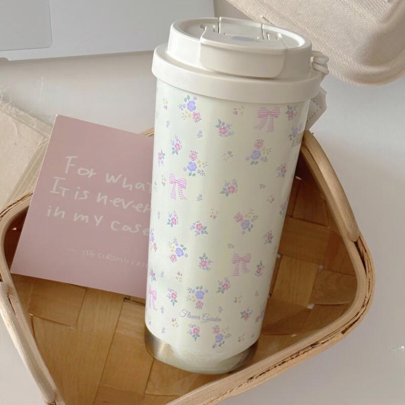 TLAKEHO 316 Stainless Steel Insulated Coffee Mug with Straw