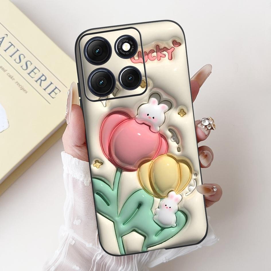 Shockproof Cover For Motorola Moto G86 Power Case Cute Cartoon Rabbit Soft Silicone Phone Cover For Moto G56 G 86 G86Power Funda