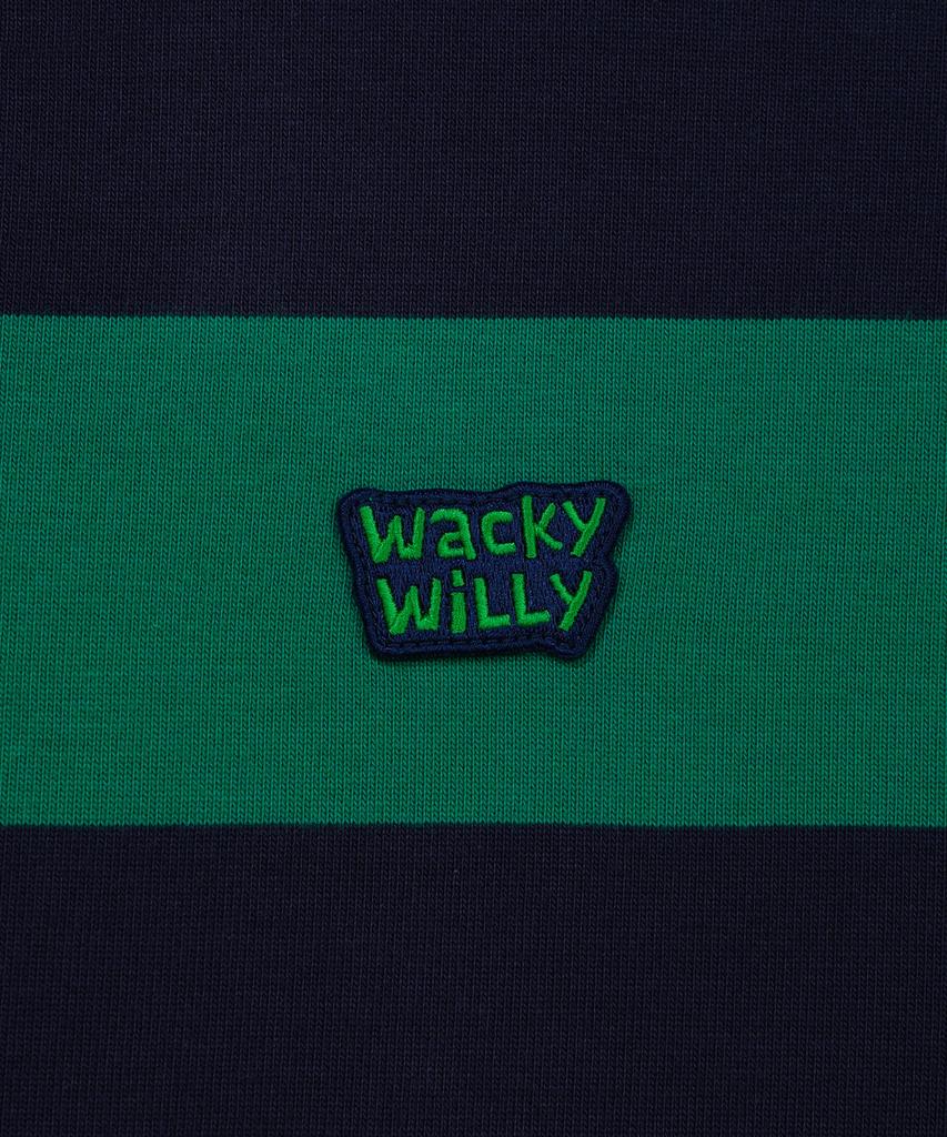 WACKY WILLY Rugby Long Sleeve Green