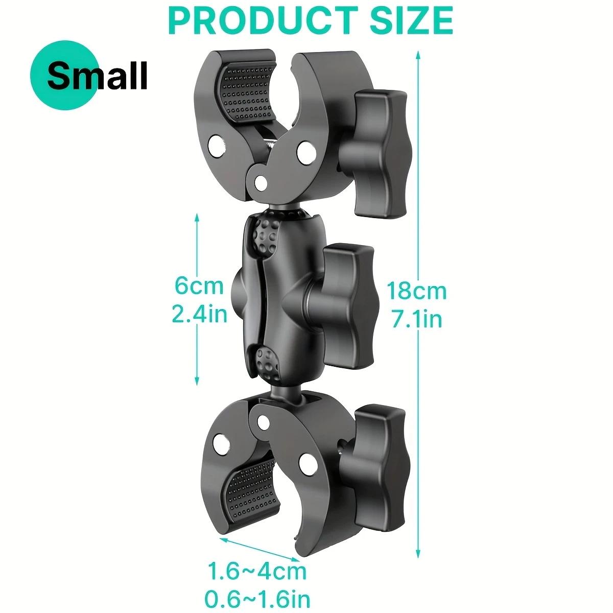 

Адаптер-клипса Мотоцикл Велосипед Двойной Кронштейн-клипса Для Insta360 GoPro DJI Палка для селфи Монопод Крепление Руль Подставка