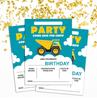 Darling Souvenir Green Birthday Invitation Card 28 Pcs Fill or Write In Blank Invites Printable Party Supplies 5 X 7