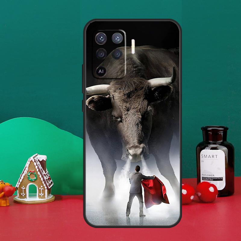Bullfight Bull Fighter Case For Oppo A5 A6 Pro A15 A18 A38 A58 A78 A98 A54 A74 A94 A17 A57 A80 A60 A40 A16 A76 A96