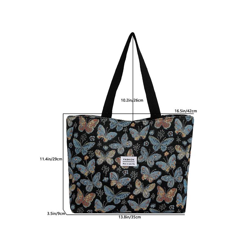 Yogodlns Stilvolle Lässige Tragetasche für Damen Böhmischer Ethnischer Stil Umhängetasche für den Täglichen Weg zur Arbeit Shopper Handtasche für Büroangestellte