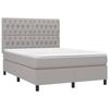 VidaXL Bed Slat Base with Mattress and LED, Upholstered Bed, Double Bed, Adult Bed for Interior Bedroom, 3135117