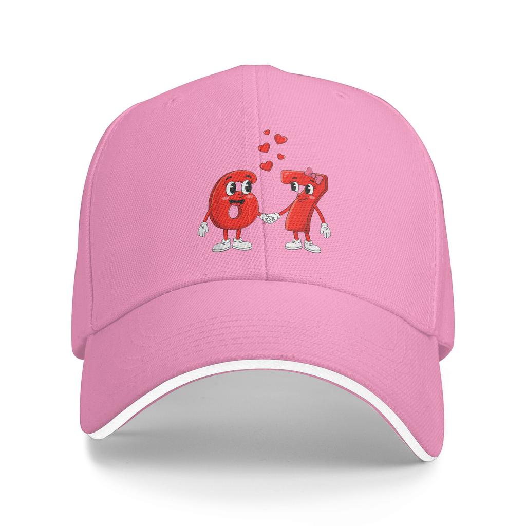 Funny 6 7 Valentines Heart Six Seven 67 Valentine's Day Love Baseball Cap  Street Trucker Hat Summer Men Outdoor Snapback Cap