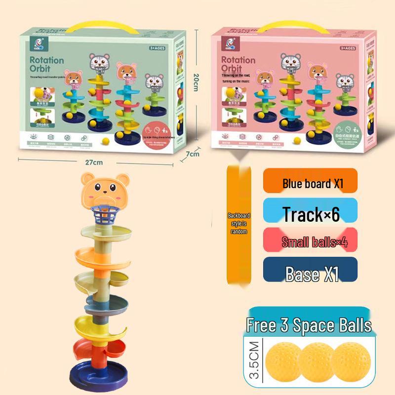 Stacking Ball Slide Tower: Educational Toy for Kids Aged 1-3 Years