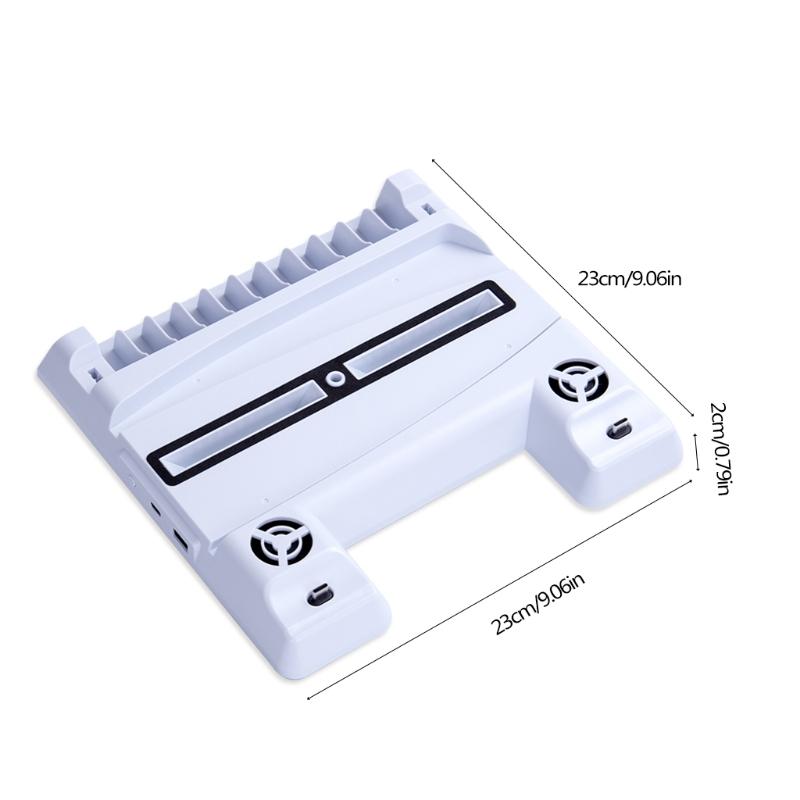 Kühlstation Ladestation für Konsole, Ständer Lüfter Spielspeicherplätze