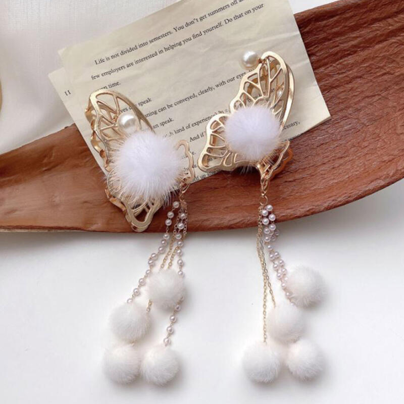 Cloud Butterfly Metal Gold Hair Clip Updo Wedding Hairpin