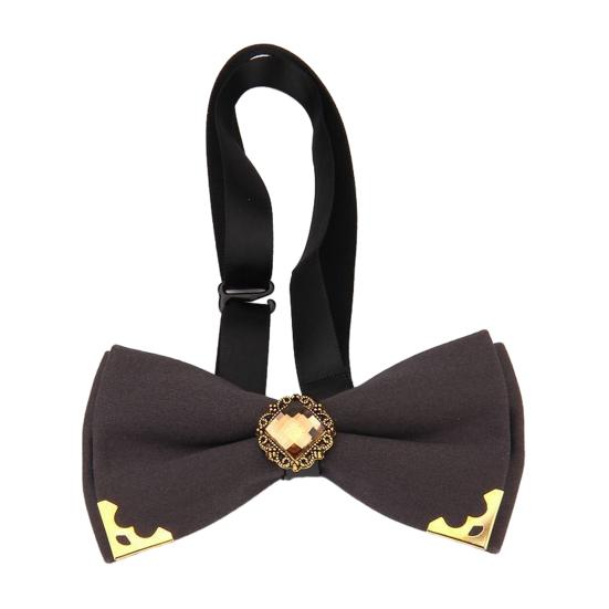 Bow Tie Adjustable Fit Shiny Rhinestone Design Men Bow Tie Weddings Groomsmen Business Formal Occasions Party Accessories