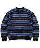 IDWS Vector Stripe Mohair Knit Black