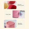 Flower Toothbrush Holder for Kids, Cute Rinse Cup with Handle, Toddler Bathroom Toothbrush Cup for Bedroom