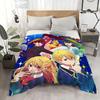 Anime Oshi No Ko Throw Flannel Throw Blanket: Soft Kid-Friendly Warm Anti-Static All Season Washable Couch Bed Home