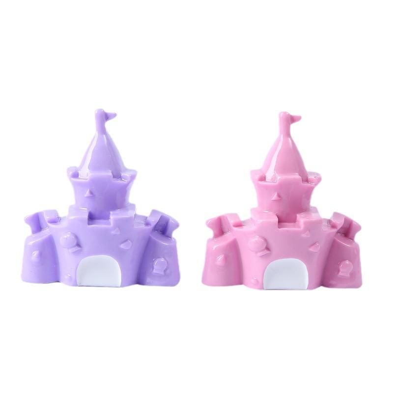 Resin 3D Cartoon Castle Pendant Phone Case Toy Jewelry and Stationery Ornament