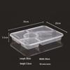 JingJingRS Disposable Multi-Compartment PP Bento Boxes