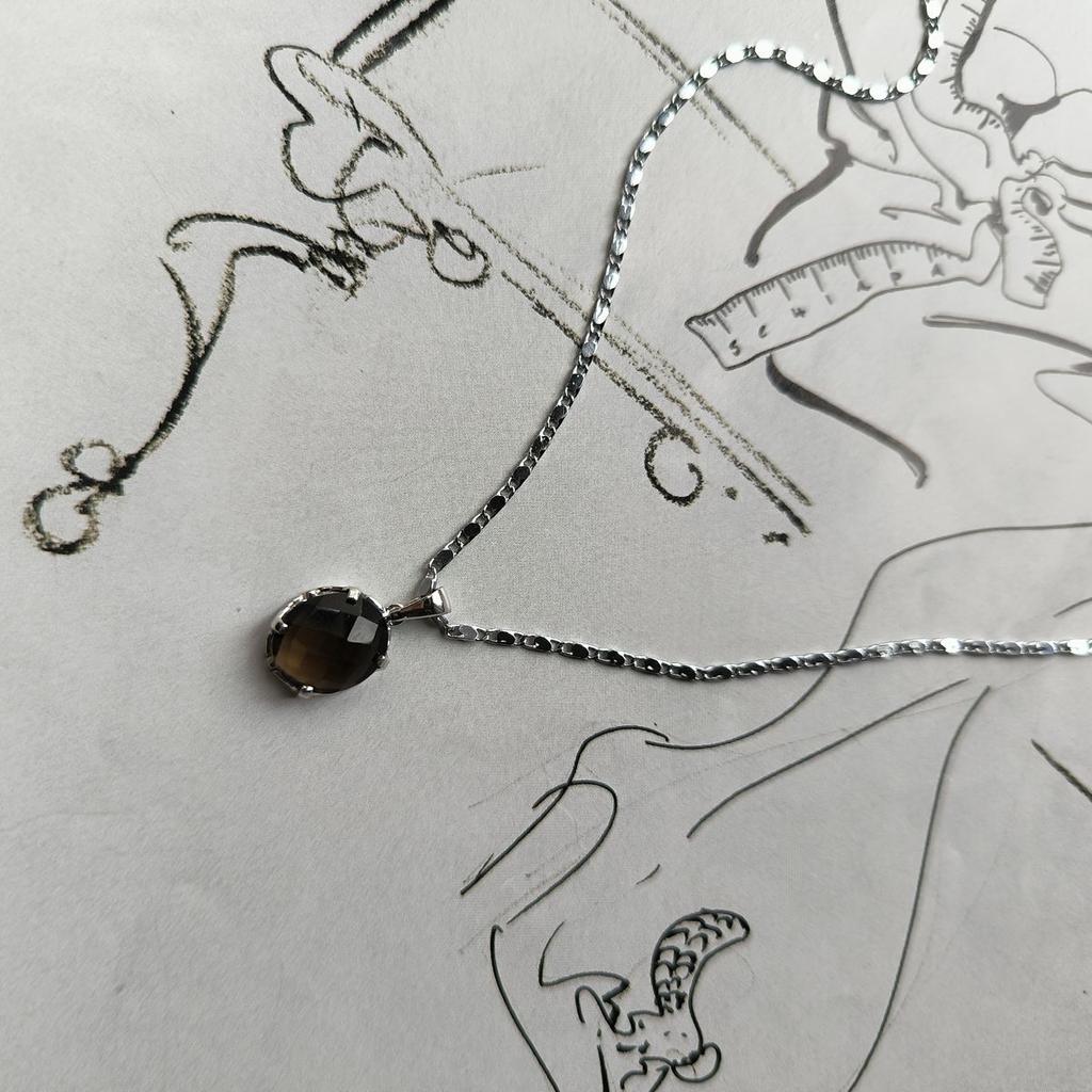 Silver Pendant with Rauchtopaz (smoky Quartz) 4.387ct (2180531)