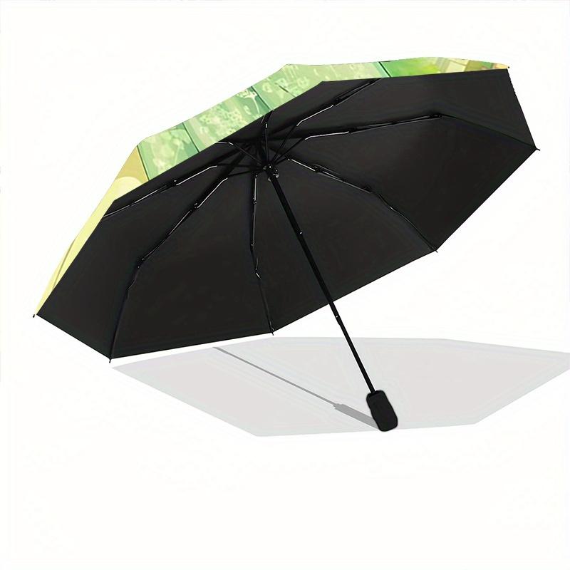 1pc Princess Tiana and the Frog Automatic 3-Fold Umbrella Design, Cute Cartoon Pattern, Portable Outdoor Umbrella, Perfect, Holiday Gift for