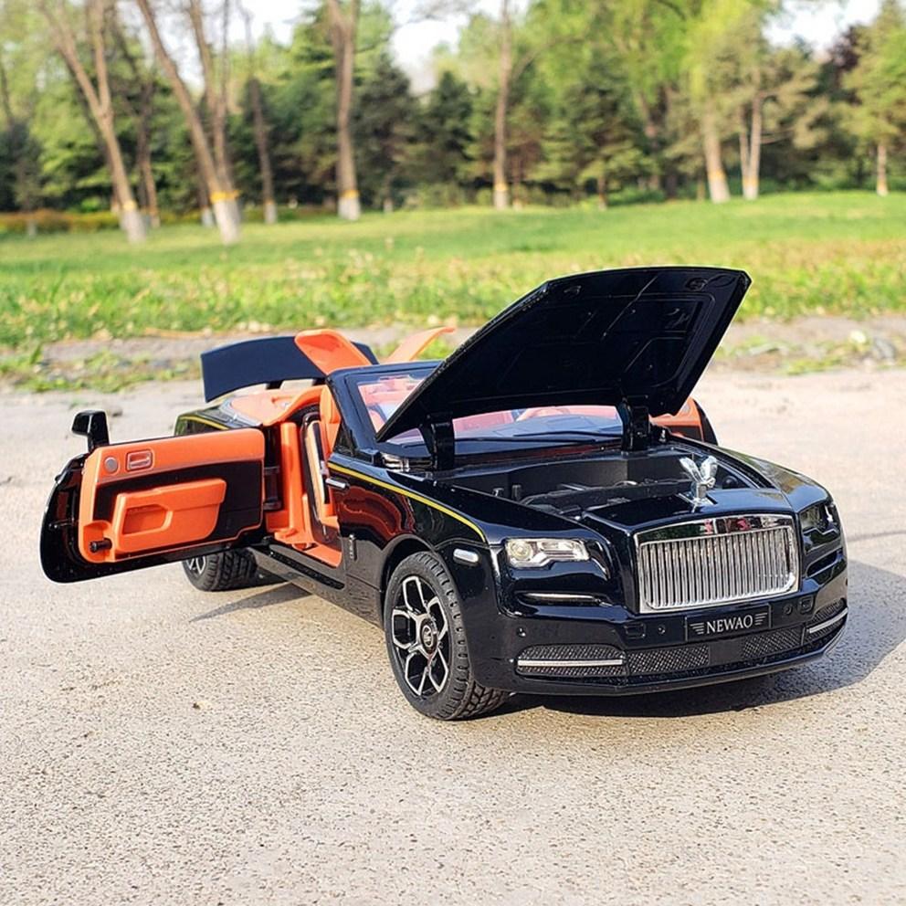 Diecast 1:24 Rolls-Royce Dawn Open-Top Convertible Alloy Pull-Back Car Model, Purple