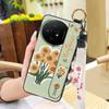 Fashion Design Protective Phone Case For TCL 50 Nxtpaper 5G/50Pro Nxtpaper 5G Wristband Kickstand Dirt-resistant Flower