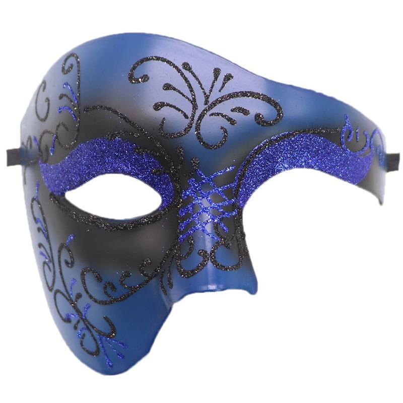 Carnival One-eyed Half-face Phantom Mask Vintage Antique Opera Phantom Dance Party Cosplay Costume Mask 2025
