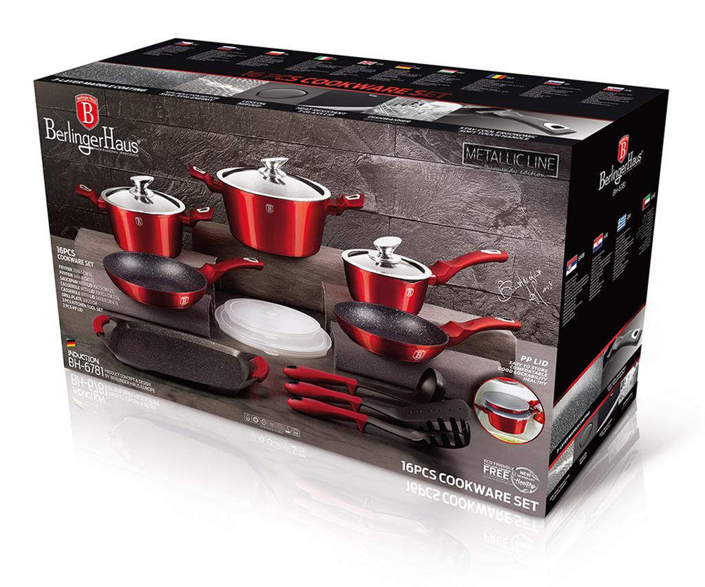 BERLINGER HAUS BH-6781 GRANITE COOKWARE SET