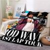 HOT Rod Wave 3D Print Rapper Star Soft Plush Blanket,Flannel Throw Blanket for Living Room Bedroom Picnic Bed Sofa Cover