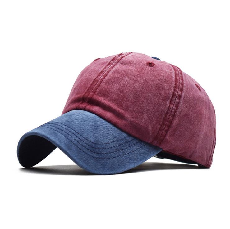 Solid Color Light Board Old Washed Baseball Cap Fashionable Couple Simple Cap Casual Hip Hop Hat
