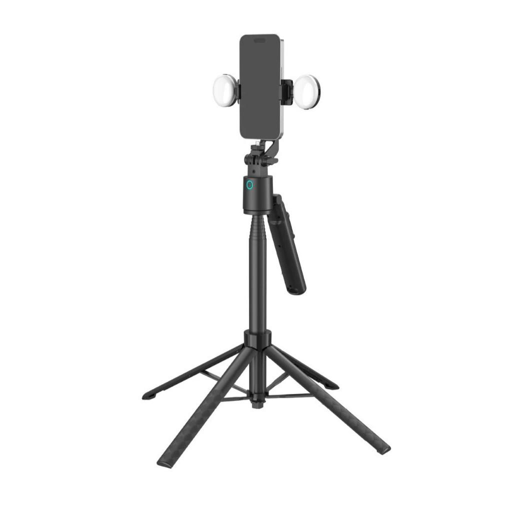 Selfie Stick with Face Tracking Extendable 360° Rotation Selfie Stick Tripod with BT Remote Control Cell Phone Holder 7