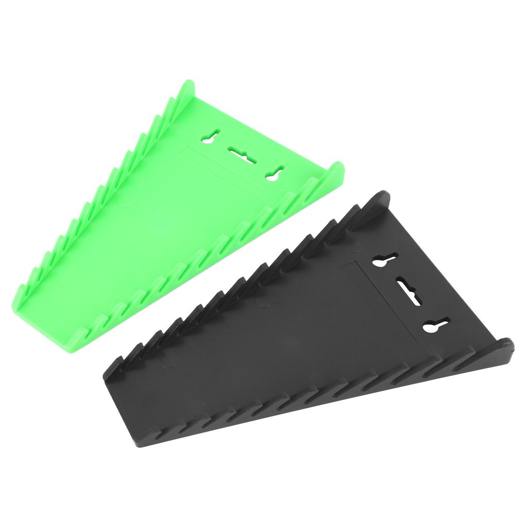 2er-Pack Magnetischer Schraubenschlüssel-Organizer Hält bis zu 12 Stück Starker ABS Magnetischer Schraubenschlüsselhalter für 6 bis 24 mm 1/4 Zoll bis 1 1/16 Zoll