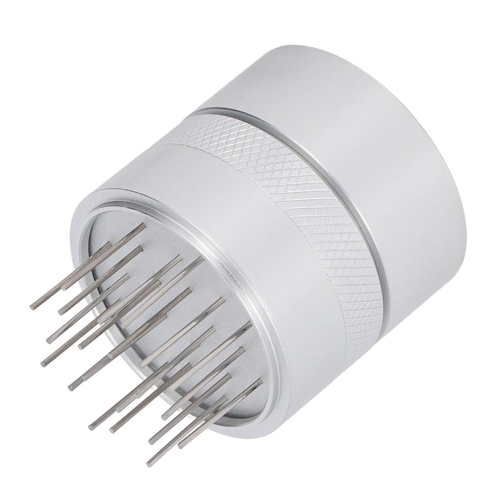 Coffee Needle Distributor with Base Effective Dispersion Rust Resistant Stainless Steel Hand Coffee Stirrer Silver