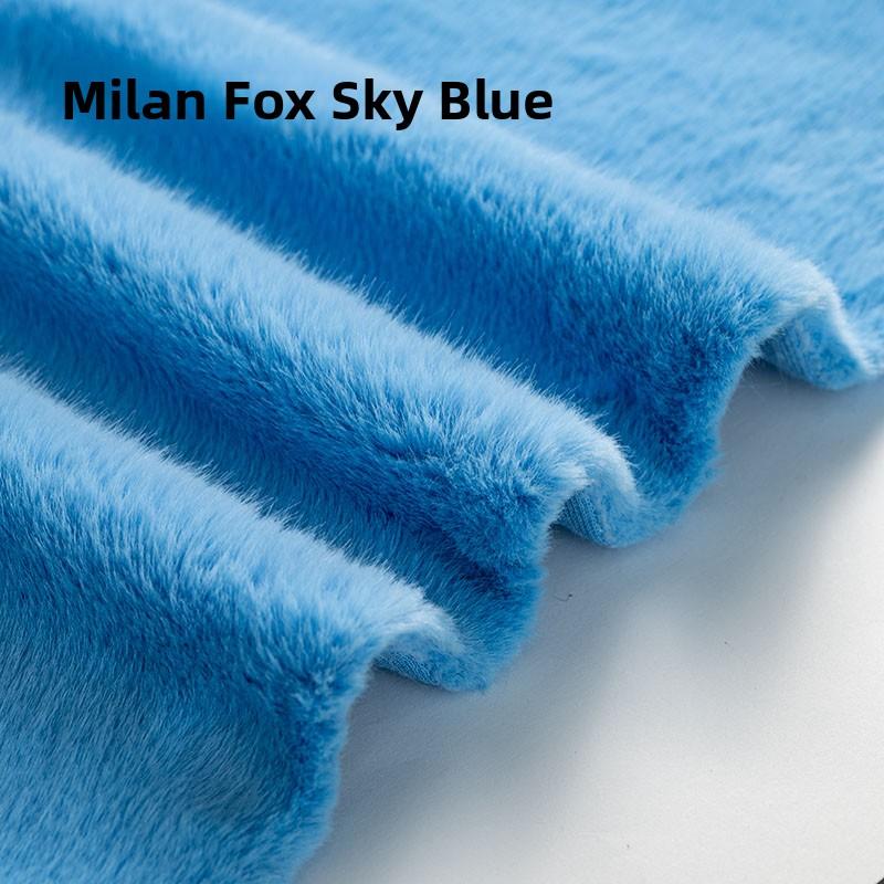 High-End Rabbit Fur Fabric Artificial Mink Fur Clothing Counter Large Coat Closet Simulation Leather Fabric DIY Handcraft