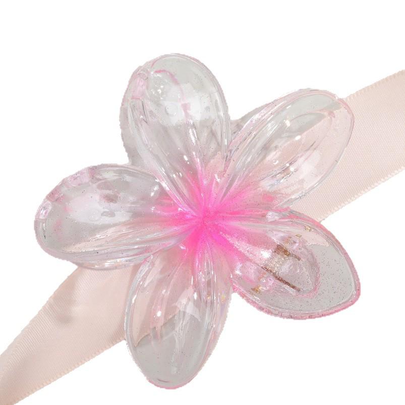 Frangipani Transparent Seaside Vacation Hair Clip - Bauhinia Shark Claw Updo Accessory