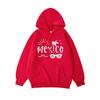 Mexico Beach Printing Hoodies Womens Basics Comfortable Hooded Fleece Warm Loose Sweatshirt Pocket Womans Streetwears