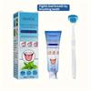 Tongue Cleansing Gel with Brush, Tongue Cleaning, Mouth Care, and Freshen Your Oral Hygiene Tongue Cleaning Kit 50g(1.76oz)