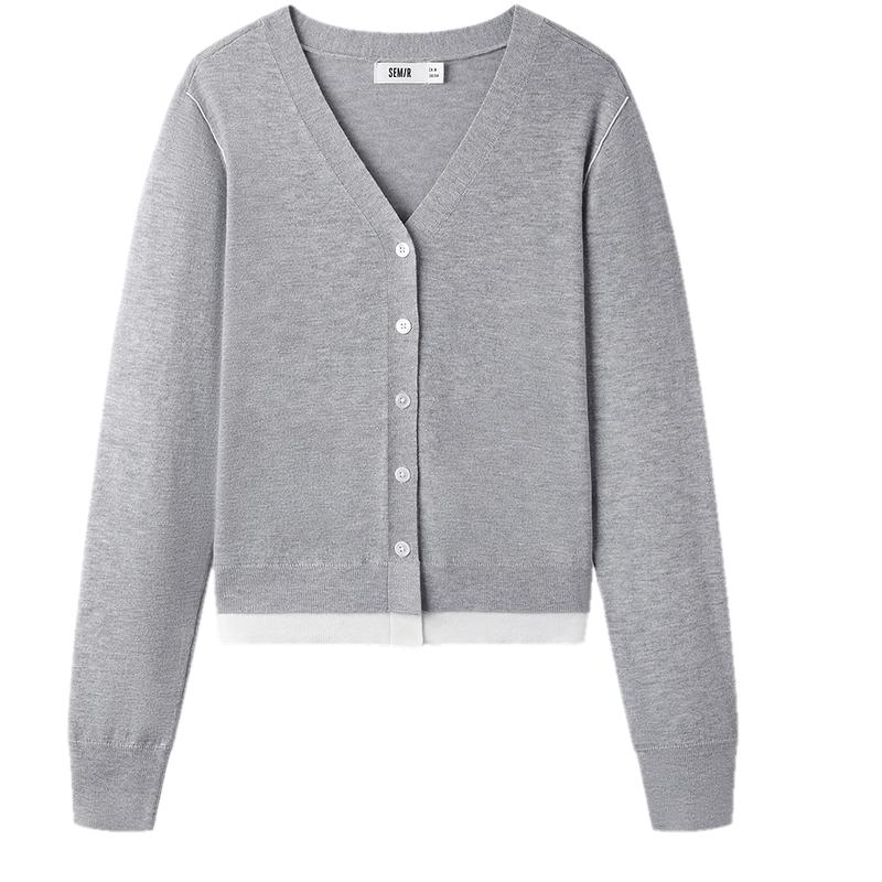 Semir Women's Colorblock Knit Cardigan