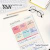 Sturdy Writing Pad for Daily Use A5 To-Do List Notebook, 50 Page Planner And Brain Dump Journal, Gift Graduation Birthday Binding Wear-Resistant Cover