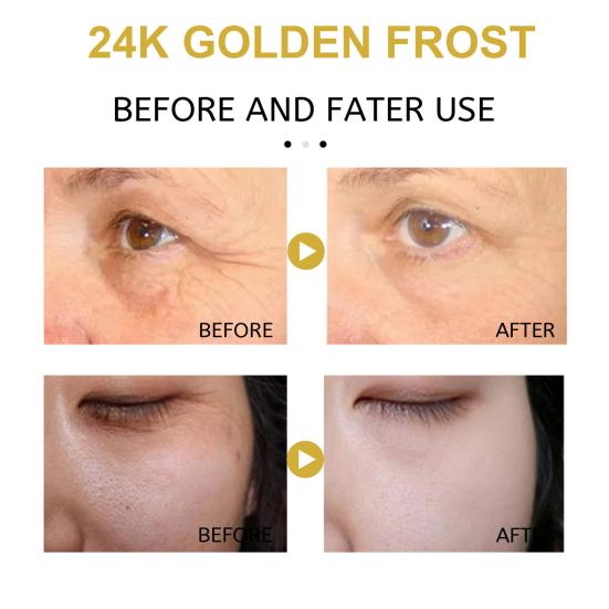 50g/Box Face Cream Non-Irritating Fast Absorption No Alcohol Effective Multifunctional Moisturizing Gentle 24K Golden Frost Oil Control Cream for Girl