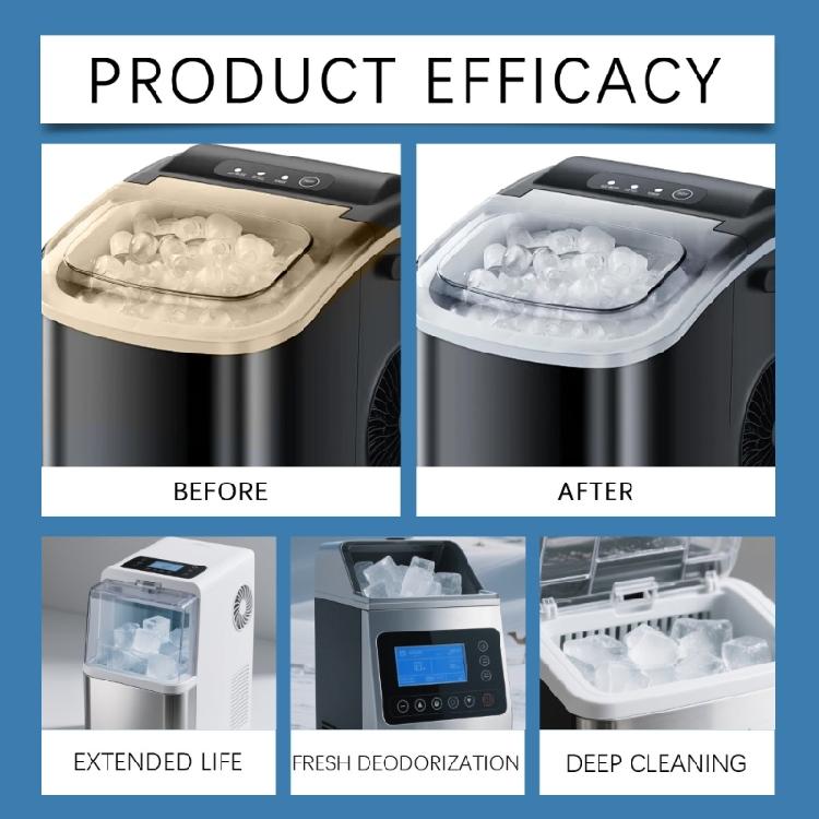 10pcs Ice Machine Descaling Tablets Professional Strength Ice Maker Cleaner For Spotlessly Interior And Clean Ice Making