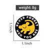 NEVER FORGET WHO YOU ARE Enamel Pins Custom Cute little lion Brooches Lapel Badges Cartoon Animal Jewelry Gift for Kids Friends