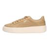Puma Basket Platform Cv Synthetic Leather Casual Low-Top Sneakers Women Sneakers Wheat 365623-02
