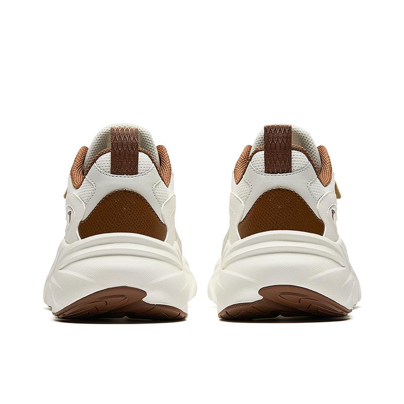 New Anta Anti Slip And Wear Resistant Breathable Low Top Casual Shoes Men's White Brown 912518808-2