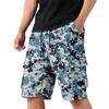 Men's Camouflage Cargo Shorts with Drawstring, Casual Workout Shorts for Summer, Multi-Pocket Elastic Waist Shorts
