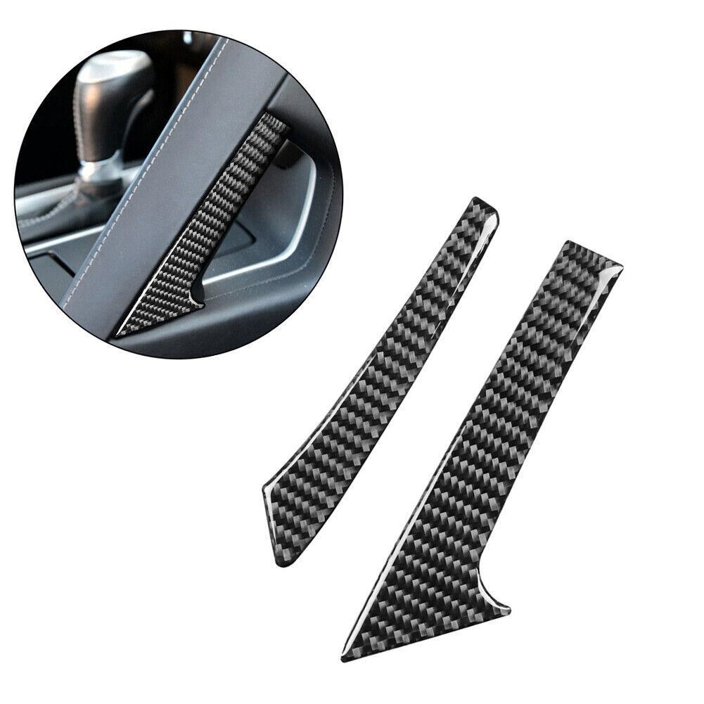 Carbon Fiber Armrest Handrail Handle Panel Trim Cover For Chevrolet Corvette C7